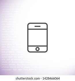 phone vector icon 10 eps , Lorem ipsum Flat design