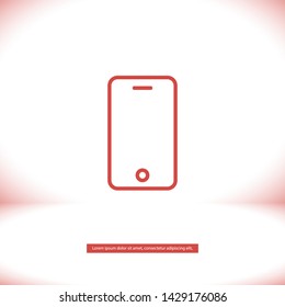 phone vector icon 10 eps , Lorem ipsum Flat design