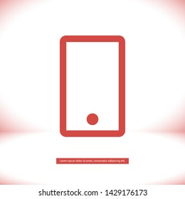 phone vector icon 10 eps , Lorem ipsum Flat design