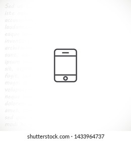 phone vector icon 10 eps , Lorem ipsum Flat design