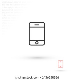 phone vector icon 10 eps , Lorem ipsum Flat design