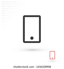phone vector icon 10 eps , Lorem ipsum Flat design