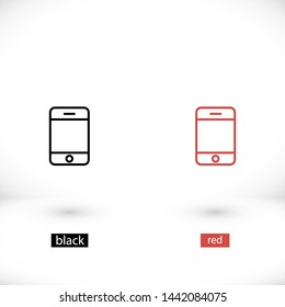 phone vector icon 10 eps , Lorem ipsum Flat design