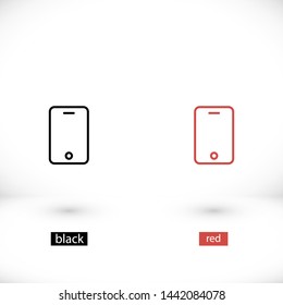 phone vector icon 10 eps , Lorem ipsum Flat design