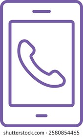 Phone vector icon. Can be used for printing, mobile and web applications.