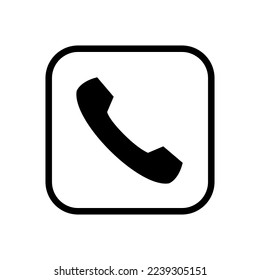 icono del vector del teléfono, diseño del vector del teléfono, adecuado para web, logotipo, aplicación