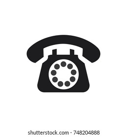 phone vector icon in flat design