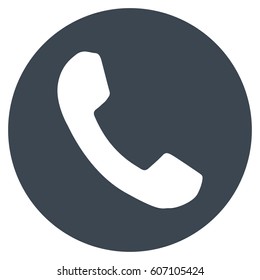 Phone vector icon. Flat smooth blue symbol. Pictogram is isolated on a white background. Designed for web and software interfaces.