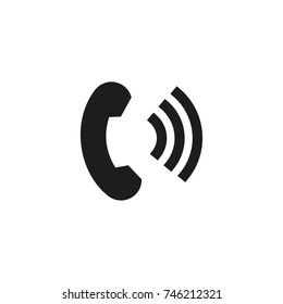 phone vector icon, illustration of phone call icon 