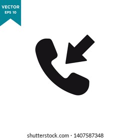 phone vector icon, incoming call icon 