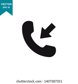 phone vector icon, incoming call icon 