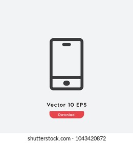 Phone vector icon. Iphone symbol. Best modern flat pictogram illustration for web and mobile apps design.