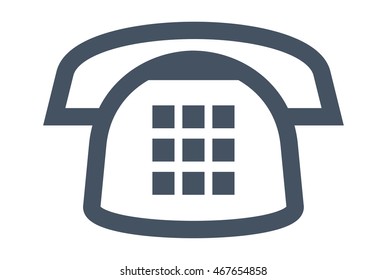 Phone vector icon isolated
