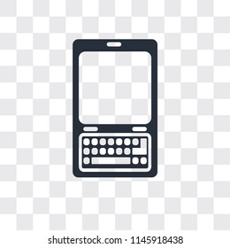 Phone vector icon isolated on transparent background, Phone logo concept