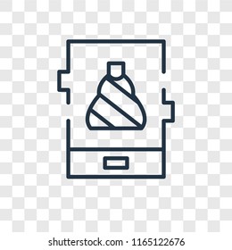 Phone vector icon isolated on transparent background, Phone logo concept