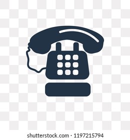 Phone vector icon isolated on transparent background, Phone transparency concept can be used web and mobile