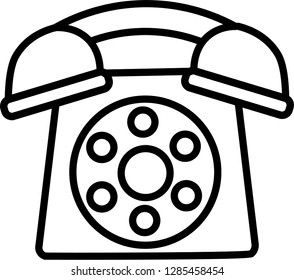 Phone vector icon isolated on white background. 