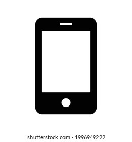Icono de vector de teléfono, aislado en fondo blanco