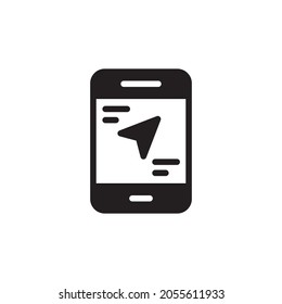 Phone vector icon, isolated on white background