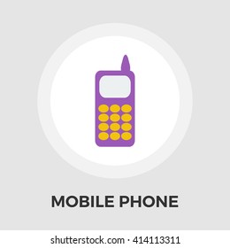 Phone vector icon isolated on the white background.