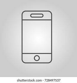phone vector icon. phone icon isolated on white background. Use as icon for websites or applications.