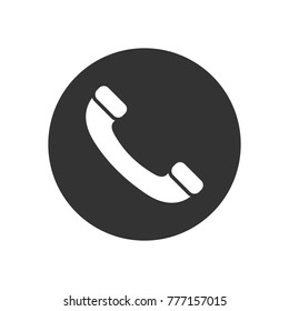 Phone vector icon. Isolated on white background.