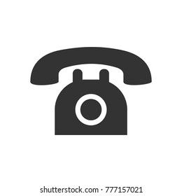 Phone vector icon. Isolated on white background.