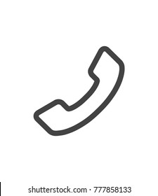 phone vector icon isolated on white background