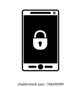 phone vector icon, phone lock icon 