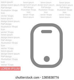 Phone Vector icon . Lorem Ipsum Illustration design