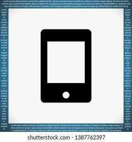 Phone  vector icon , lorem ipsum Flat design