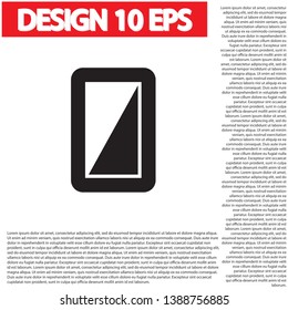 Phone Vector icon . Lorem Ipsum Illustration design