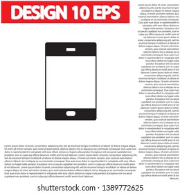 Phone Vector icon . Lorem Ipsum Illustration design