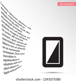 Phone Vector icon . Lorem Ipsum Illustration design