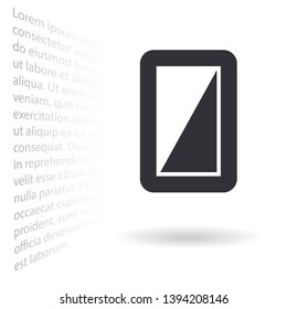 Phone Vector icon . Lorem Ipsum Illustration design