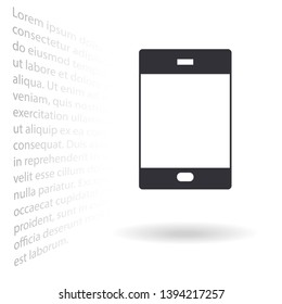 Phone Vector icon . Lorem Ipsum Illustration design