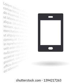 Phone Vector icon . Lorem Ipsum Illustration design