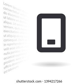 Phone Vector icon . Lorem Ipsum Illustration design