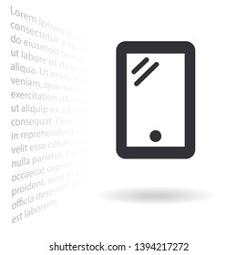 Phone Vector icon . Lorem Ipsum Illustration design