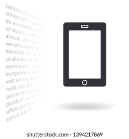 Phone Vector icon . Lorem Ipsum Illustration design