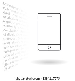 Phone Vector icon . Lorem Ipsum Illustration design