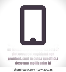 Phone  vector icon , lorem ipsum Flat design