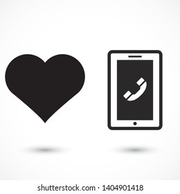 Phone Vector icon . Lorem Ipsum Illustration design