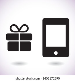 Phone  vector icon , lorem ipsum Flat design