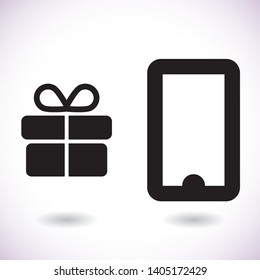 Phone  vector icon , lorem ipsum Flat design