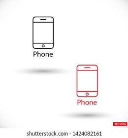 Phone Vector icon . Lorem Ipsum Illustration design