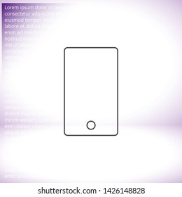 Phone Vector icon . Lorem Ipsum Illustration design