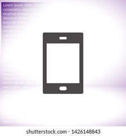 Phone Vector icon . Lorem Ipsum Illustration design
