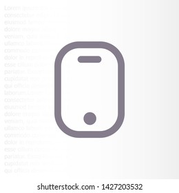Phone Vector icon . Lorem Ipsum Illustration design