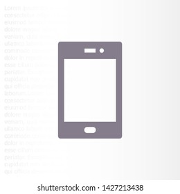 Phone Vector icon . Lorem Ipsum Illustration design